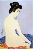 Hashiguchi Goyo was an artist of the Shin Hanga movement. Shin hanga ('new prints') was an art movement in early 20th-century Japan, during the Taishō and Shōwa periods, that revitalized traditional ukiyo-e art rooted in the Edo and Meiji periods (17th–19th century). The movement flourished from around 1915 to 1942, though it resumed briefly from 1946 through the 1950s. Inspired by European Impressionism, the artists incorporated Western elements such as the effects of light and the expression of individual moods, but focused on strictly traditional themes of landscapes (fukeiga), famous places (meishō), beautiful women (bijinga), kabuki actors (yakusha-e), and birds and flowers (kachōga).