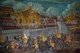Thailand: The king inspects his troops from Wat Phra Kaew (The Grand Palace), a scene from a mural in the main viharn, Wat Rakhang, Bangkok