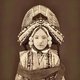 China / Tibet: A Tibetan lhacham or princess in traditional clothing, c.1880.
